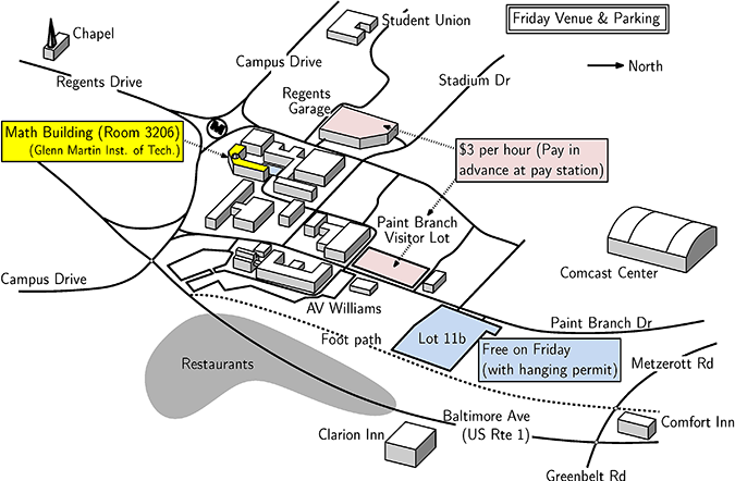 Campus parking map