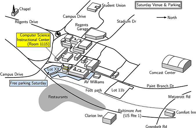 Campus parking map