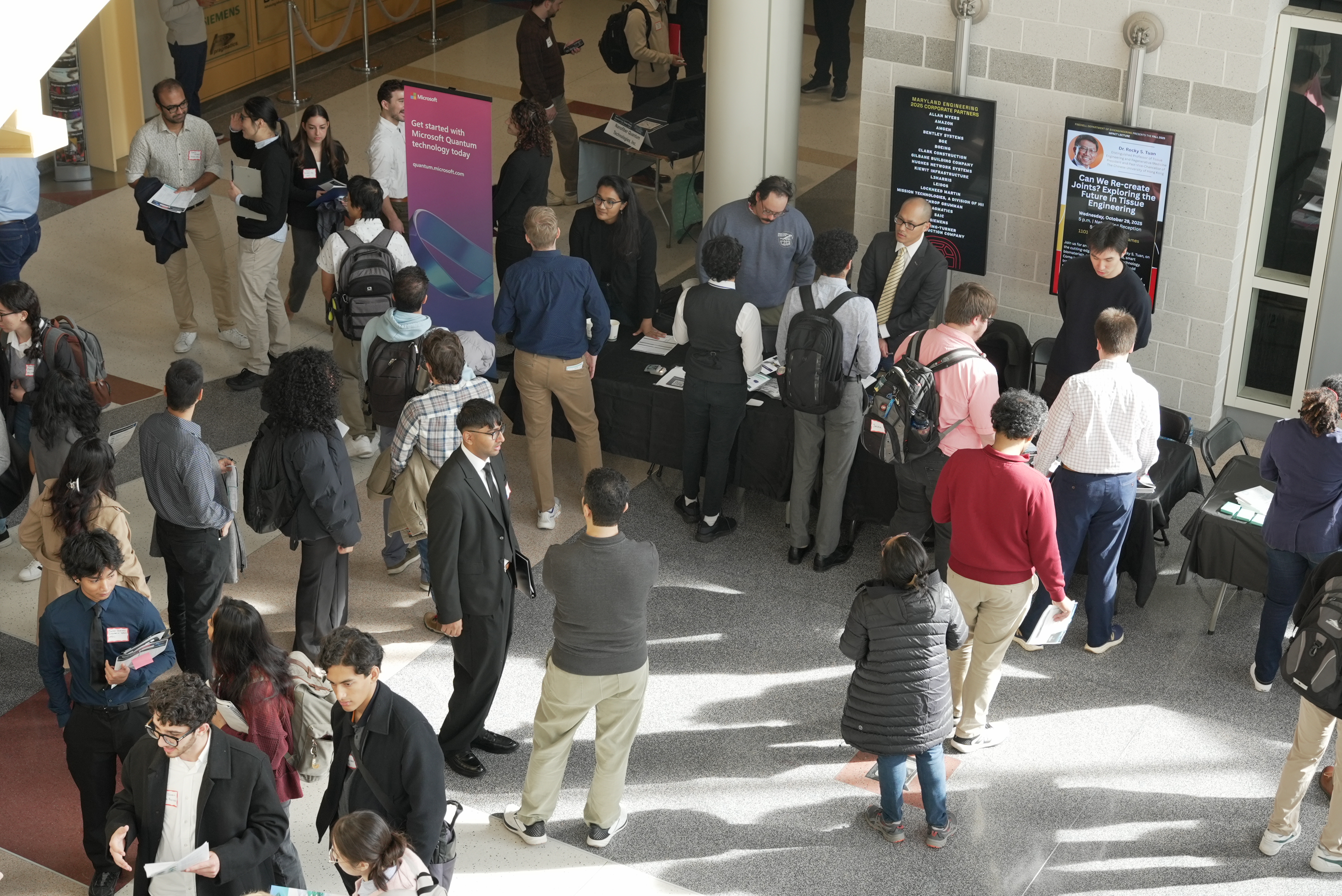 crowd at career fair