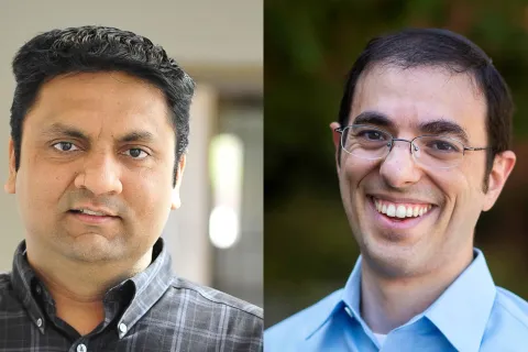 Photos of Amol Deshpande (left) and Daniel Abadi (right)