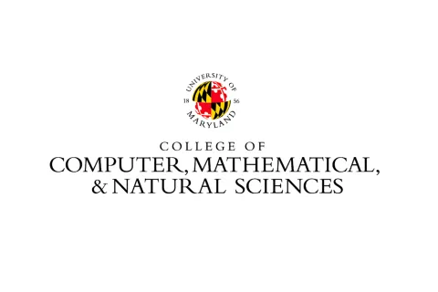 The University of Maryland seal featuring the state flag’s black, gold, red, and white patterns, centered above the text: College of Computer, Mathematical, and Natural Sciences.