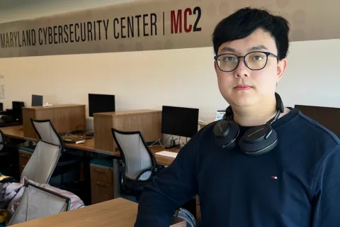 Chihao (Steven) Shen standing at MC2 