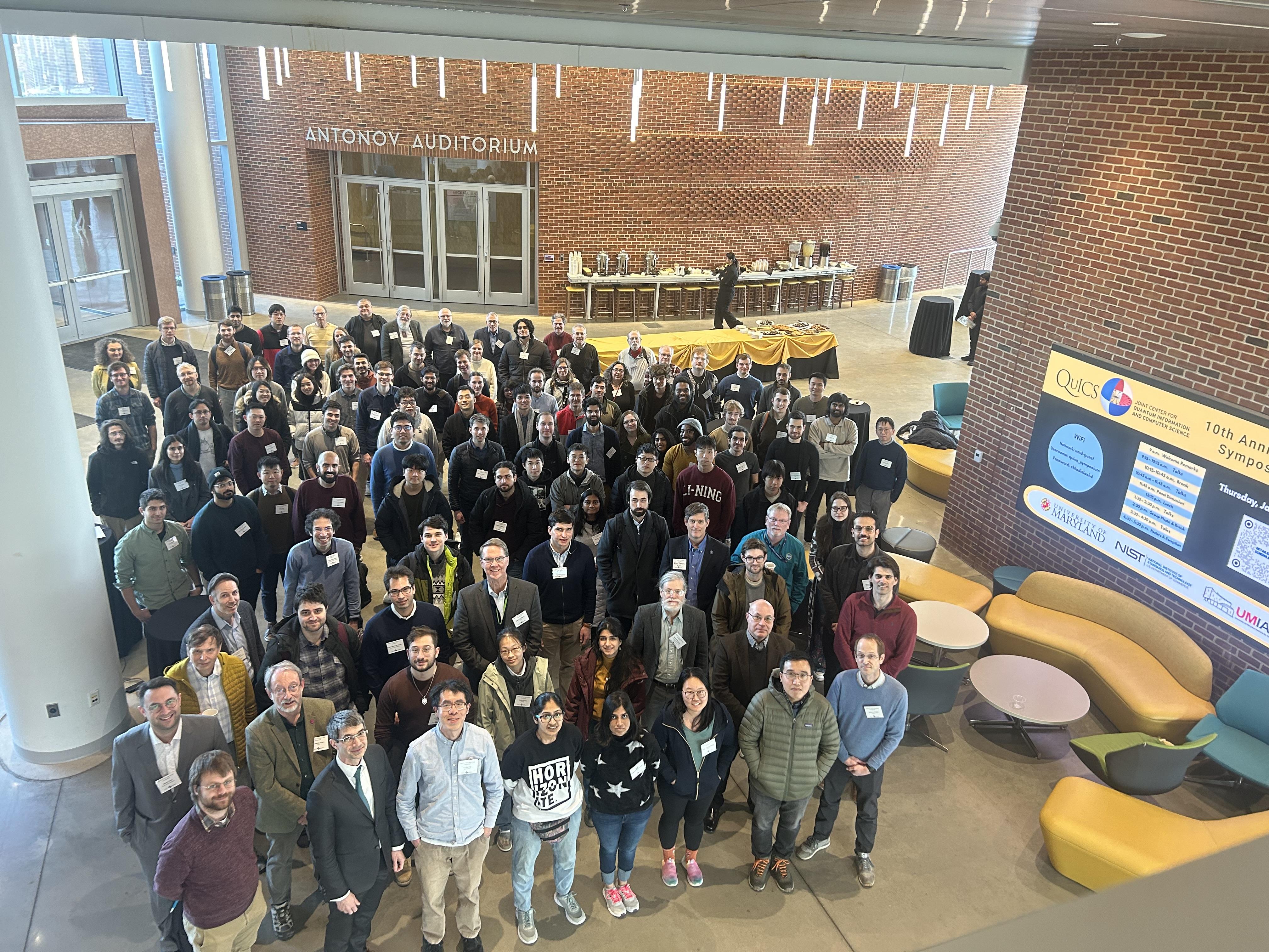 A photo of several people in QuICS.