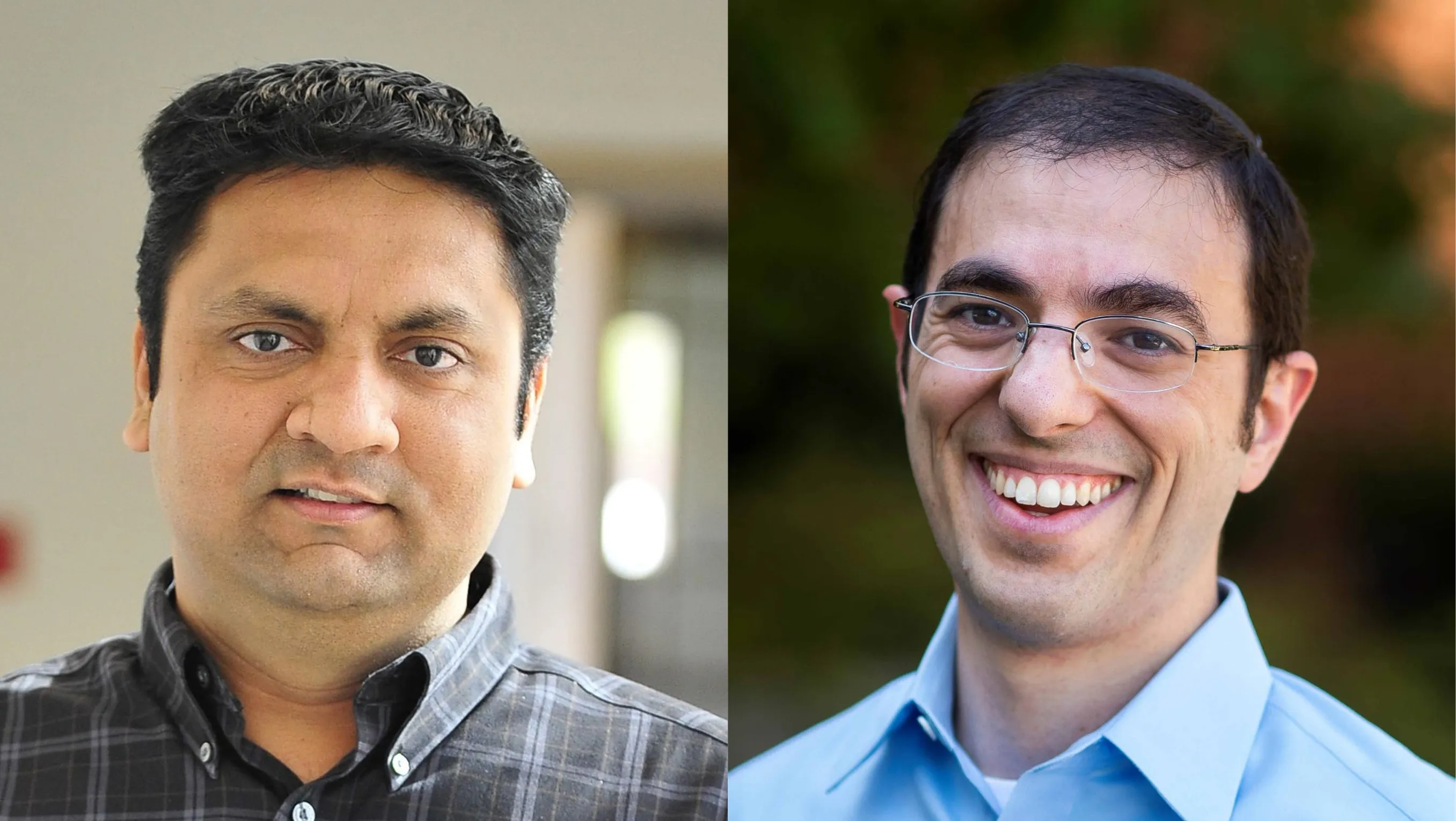 Photos of Amol Deshpande (left) and Daniel Abadi (right)