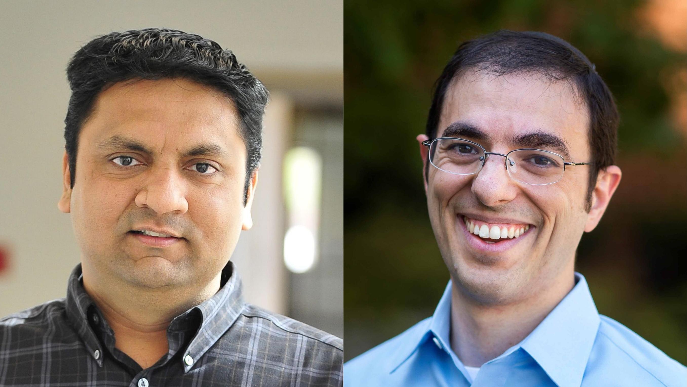 Photos of Amol Deshpande (left) and Daniel Abadi (right)