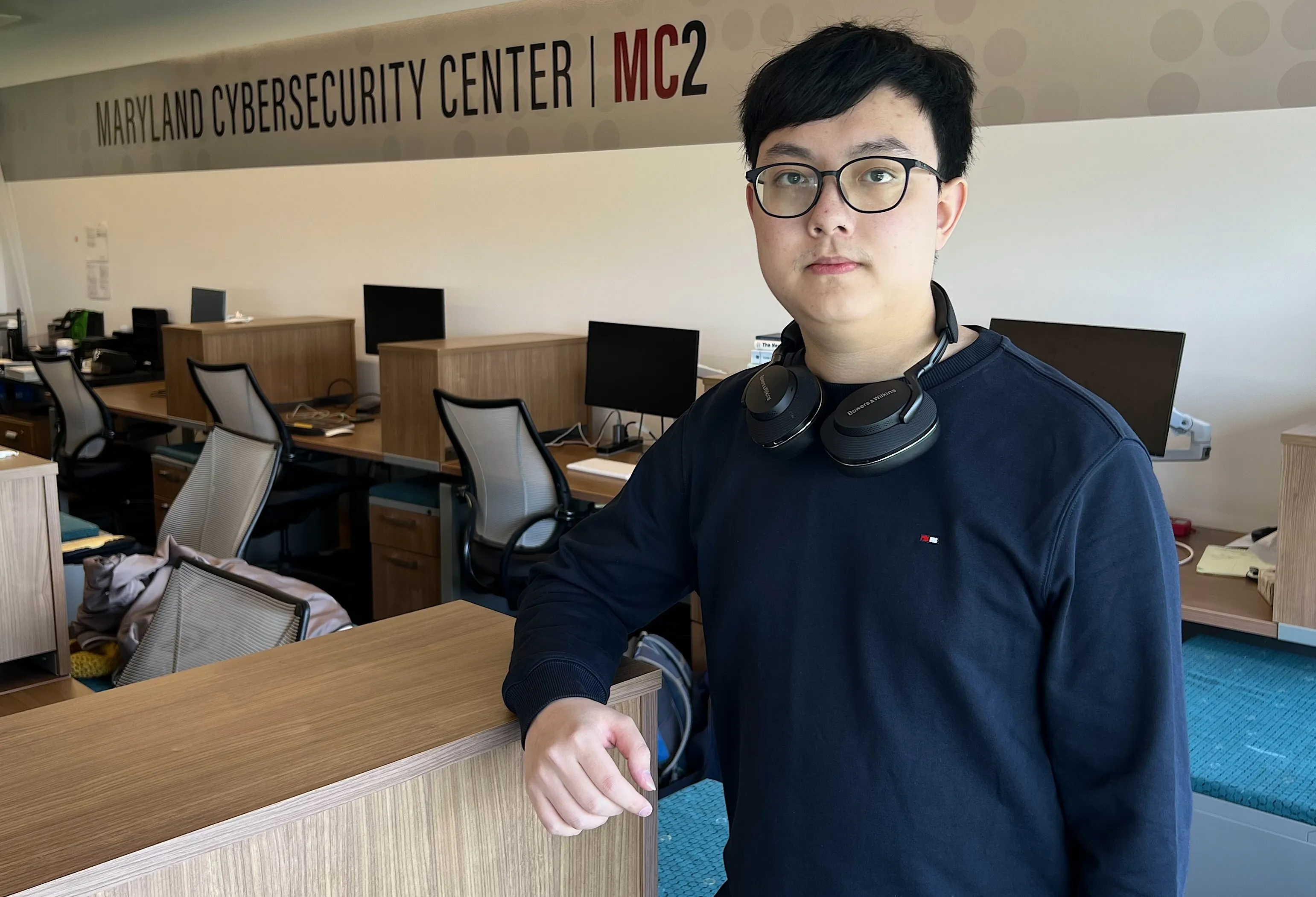 Chihao (Steven) Shen standing at MC2 