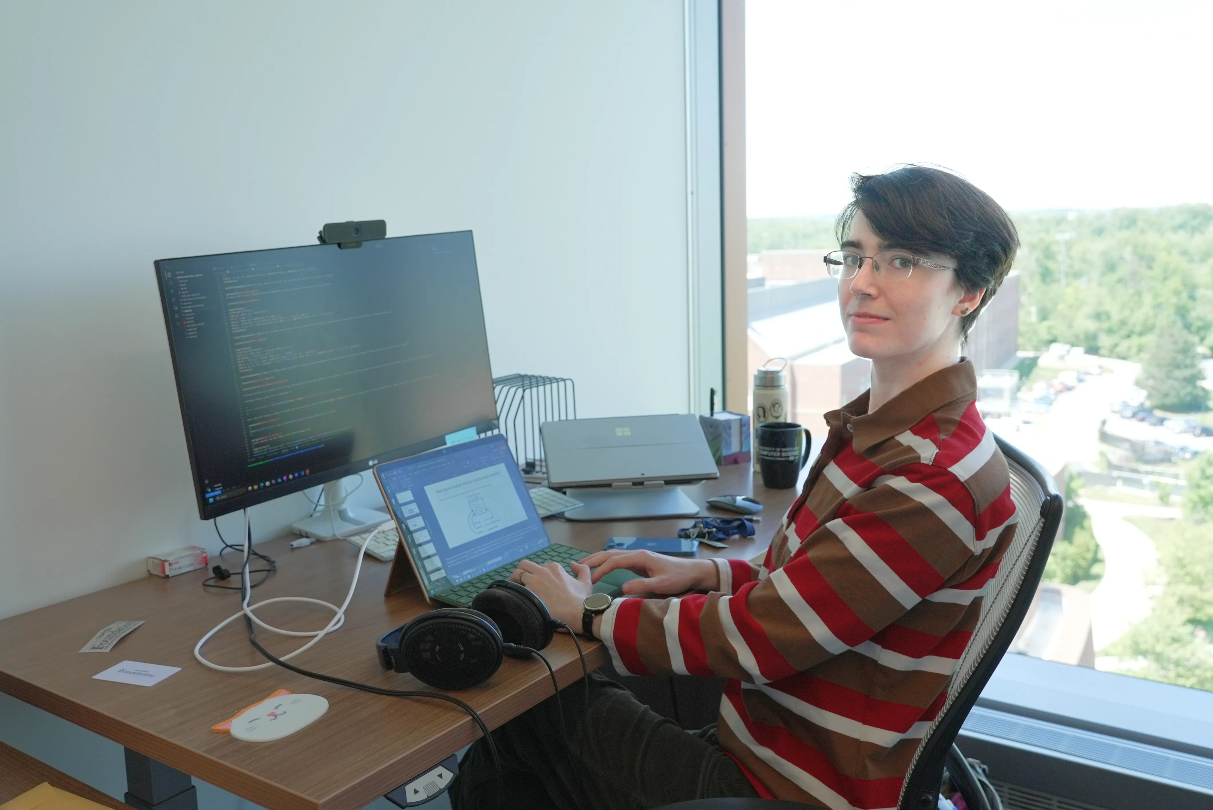 Milijana working in her office